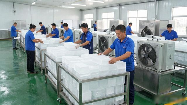 天津夏季车间降温冰块，工厂师傅都在用这个方法